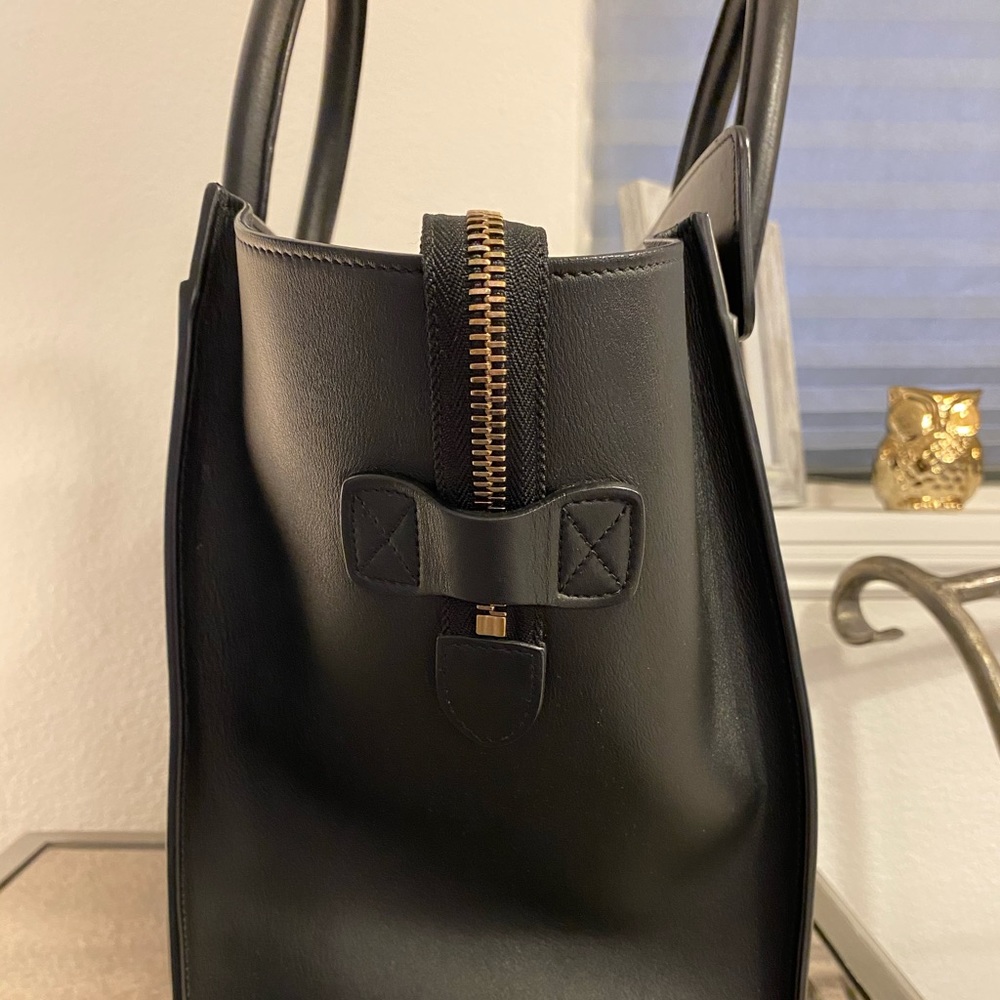 Celine Micro Luggage Handbag smooth calfskin black - Picture 6 of 10